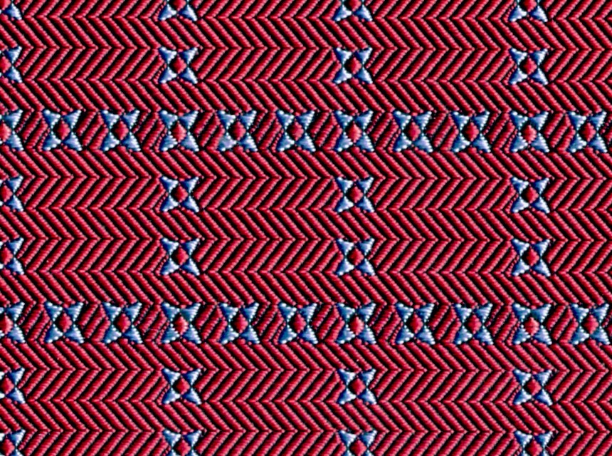 気品漂う格子柄ネクタイ　レッド　　　　kk10c