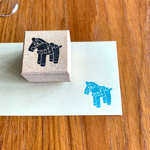 午年 ユニークな年賀状のスタンプに！ 古墳はんこシリーズ 馬の