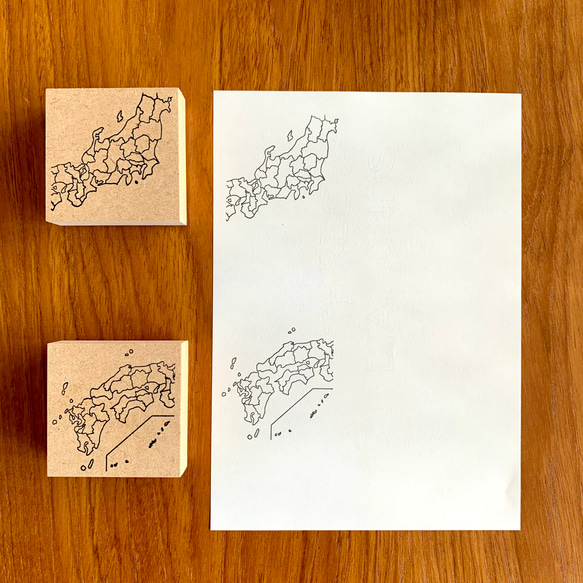 【日本地図 地方はんこ4個セット】 4年生の社会の勉強に最適☆ 手帳はんこ　次の旅行はどこに行こう？ 都道府県 スタンプ 6枚目の画像