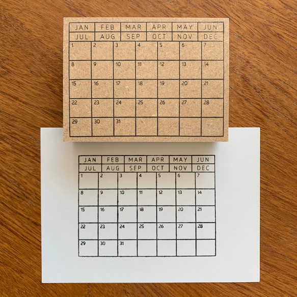 カレンダー スタンプ　12か月ずっと使える はんこ スケジュール ハンコ  バレットジャーナル オフィス スタンプ　 4枚目の画像