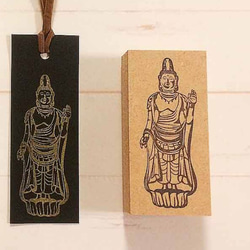 仏像 ハンコ 大仏 はんこ  手作りの御朱印帳 スタンプ 手帳、ノートに最適なサイズ 2枚目の画像