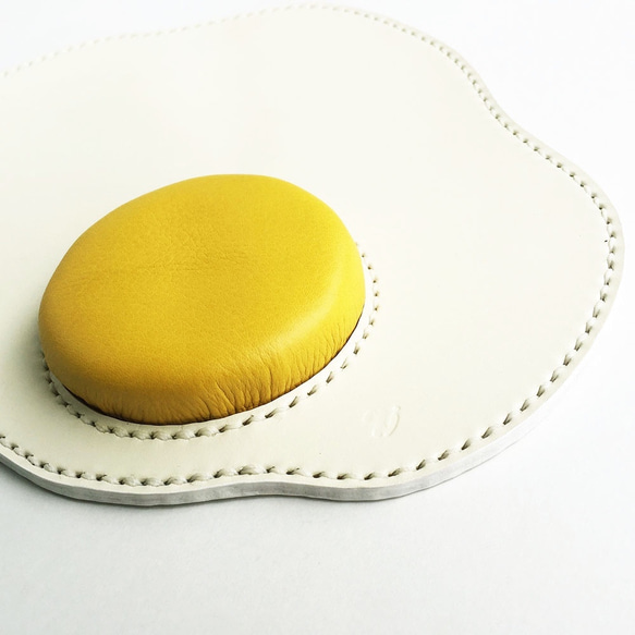 荷包蛋造型滑鼠墊・黃 第3張的照片
