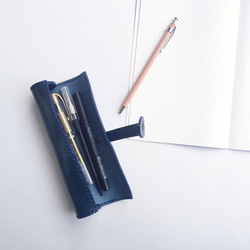 Makimono筆盒精細纏繞靛藍色 第2張的照片