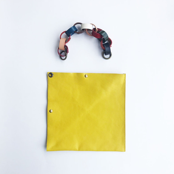 折り紙バッグ　黄色×パーティー 7枚目の画像