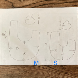 しじみバッグ M  デニム柄　唐草模様　リバーシブル 9枚目の画像