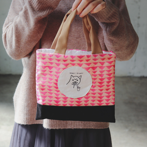 人気のくすみカラー×ハート刺繍 ヌビバッグ 韓国直輸入 ふんわり