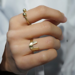 真鍮 “結” ring 5枚目の画像