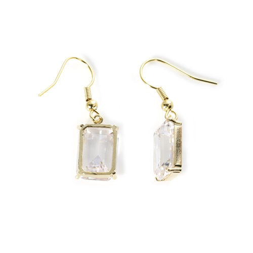 4℃10KYGピアス/2way/キュービックジルコニア/ゆらゆら可愛い♡ cui-cui / キュイキュイ / ジュエリー＆アクセサリー