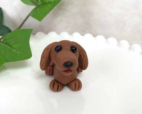 ハルちゃん様♥️ダックス 樹脂粘土 ハルちゃん様♥️ダックス 樹脂粘土