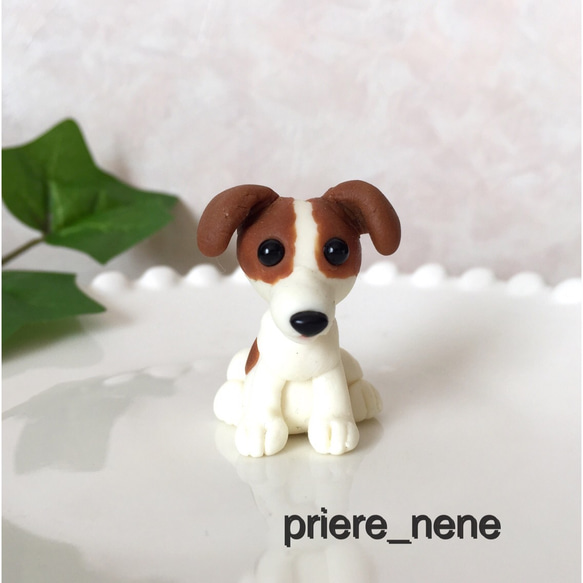 ☆ ジャックラッセルテリア わんちゃん 樹脂粘土☆ その他人形 priere