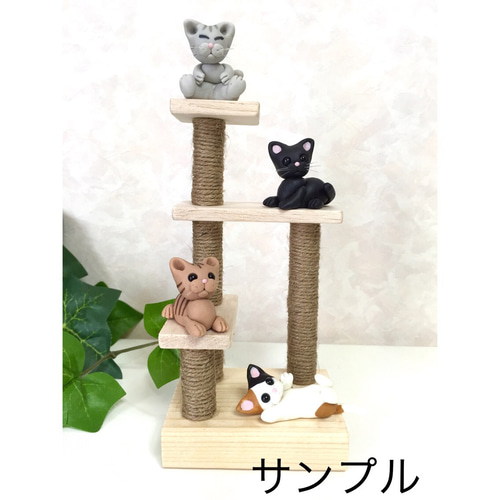 展示品】キューピットねこにゃん♡ 樹脂粘土 樹脂粘土 猫 ねこネコ