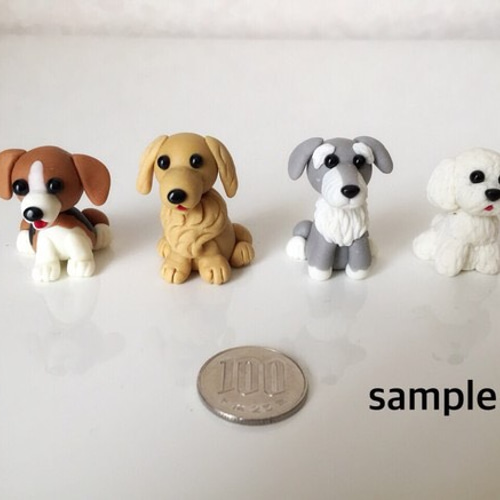 ️❤️️エンジェルクレイ「犬の手品師」粘土細工❤️新品未使用 ☆ ゴールデンレトリバー わんちゃん 樹脂粘土☆ おもちゃ・ペット小物