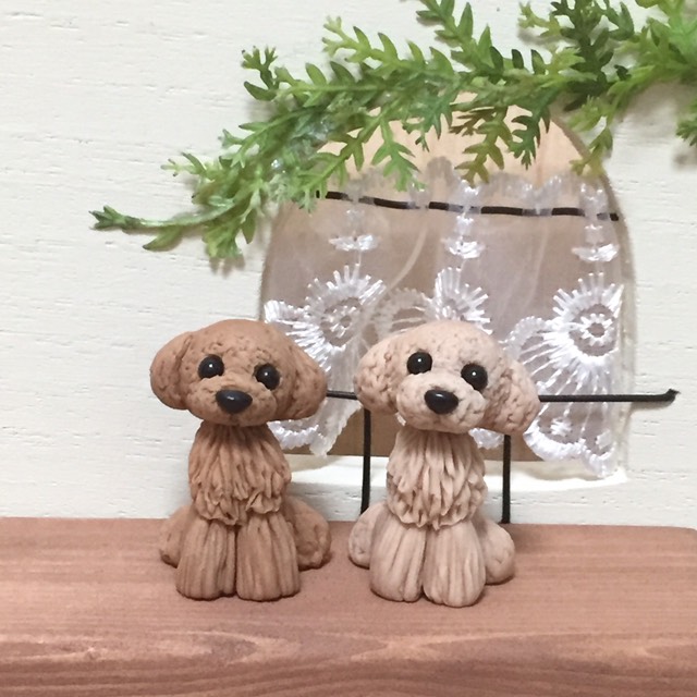 新到着 樹脂粘土ベビー&モールのワンちゃん 人形