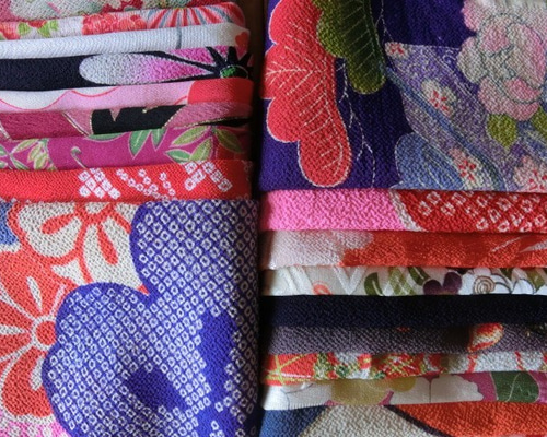 ちりめん細工 菊 きく 3連 つるし飾り 縮緬 手作り 逸品