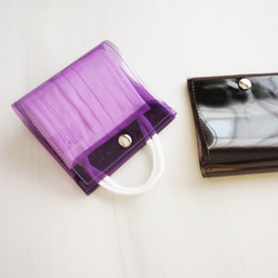 便攜式外科口罩盒夏季透明盒（紫色，黑色，白色） 第5張的照片
