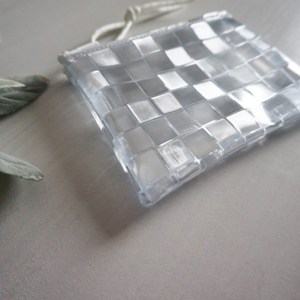 閃閃發光的透明小袋和硬幣盒（瓷磚）PVC 第3張的照片