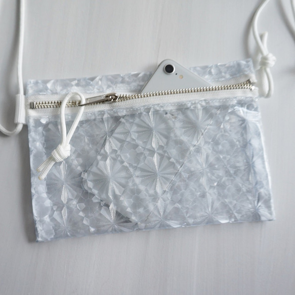 透明智慧型手機肩背包 PVC 手提包（水晶） 第7張的照片