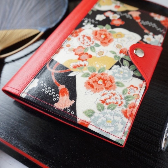 ◆和・牡丹・梅◆Ａ５、Ｂ６サイズの手帳カバー＆母子手帳ケース 3枚目の画像
