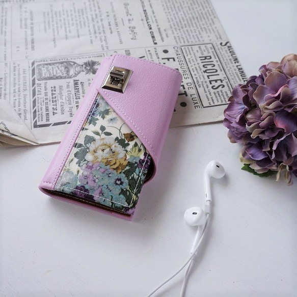 薰衣草 ◆iPhone12、12pro、12pro MAX、iPhone 外殼 ◆yuwa [紫玫瑰]筆記本智慧型手機外殼 第3張的照片