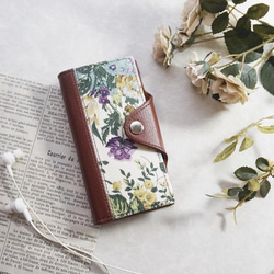 植物園◆iPhone8plus / iPhone7plus [紫玫瑰]筆記本型手機殼 第1張的照片