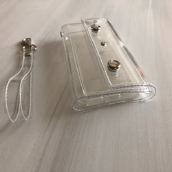 『スケルトン』クリアiPhoneケース　PVC透明手帳型スマートフォンケース 11枚目の画像