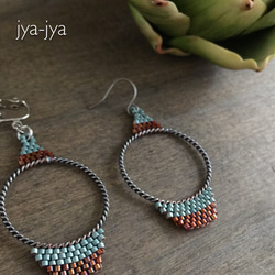 hoop & beads earrings 03 2枚目の画像