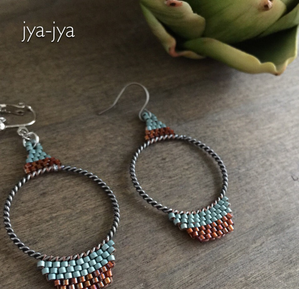 hoop & beads earrings 03 2枚目の画像