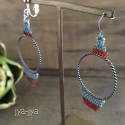 hoop & beads earrings 03 3枚目の画像