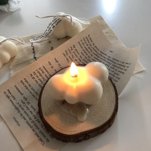 もくもく雲のキャンドル キャンドル・キャンドルホルダー Olive Candle