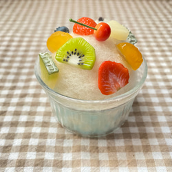 ⸜ ꪀꫀ᭙ ⸝‍夏季限定たっぷりフルーツのくまちゃんかき氷⑅*ブルーハワイ 5枚目の画像