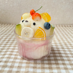 ⸜ ꪀꫀ᭙ ⸝‍夏季限定たっぷりフルーツのくまちゃんかき氷⑅*イチゴ 7枚目の画像