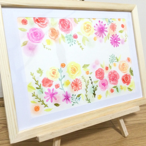 パステル画「happy flower」 パステル画「happy flower」