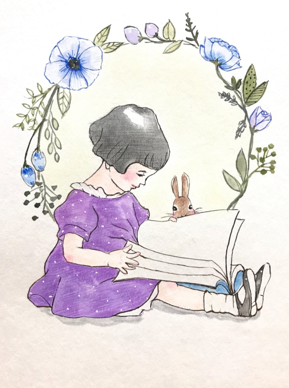 イラスト ☆原画販売☆ 水彩 パステル 色鉛筆 レトロ 絵本 イラスト ☆原画販売☆ 水彩 パステル 色鉛筆 レトロ 絵本