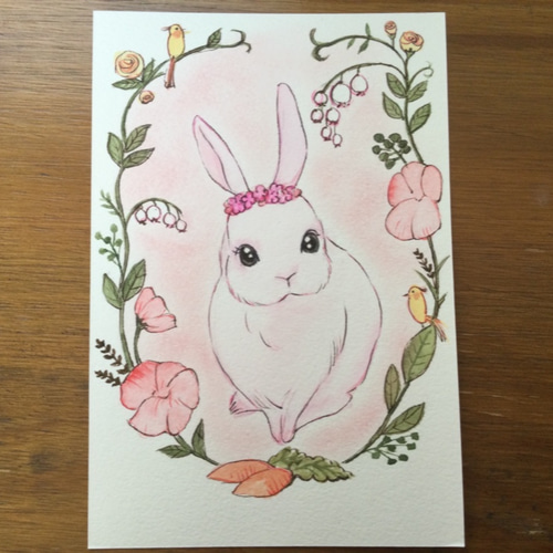 ✴️特別価格【原画】『道案内鳥』（絵画 鳥 ヘラサギ パステル画）