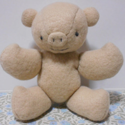 モヘアのテディベア ちびくまcocolilouの兄姉 ぬいぐるみ kotka*コトカ