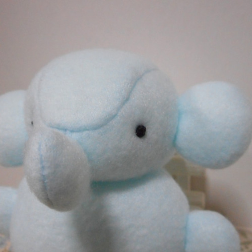 水色 星型ぬいぐるみ 手のひらサイズ 手のひらサイズの水色ぞうのぬいぐるみ ぬいぐるみ kabebe 通販