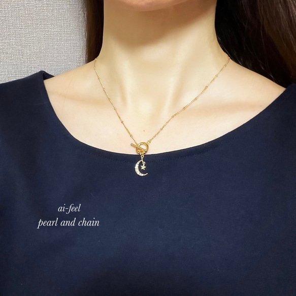 moon＆star necklace 5枚目の画像