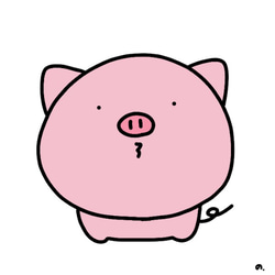 【豚】 たくさんの ピンクぶたさん スマホケース ハードケース 白 or クリア 6枚目の画像