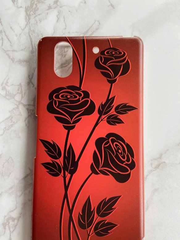 Xperia AQUOS Galaxy iPhone 対応 / Black Rose m-546 2枚目の画像