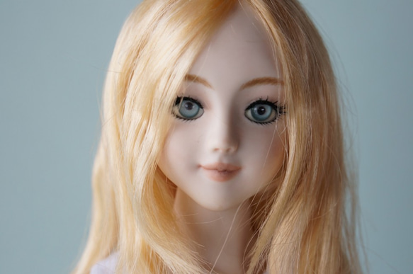 SSドール用ウィッグ ロングストレート ハニーブロンド