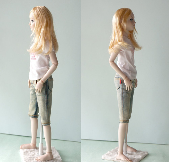 【瑕疵あり・緊急お値下げ 50％Off】ビスクドール・球体関節人形＊BJD：90年代ファッション・ハニーブロンドの女の子 8枚目の画像