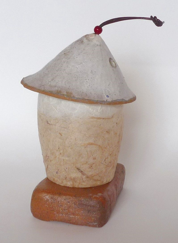 陶器と和紙がコラボ・やんちゃ坊主・LED灯り 2枚目の画像