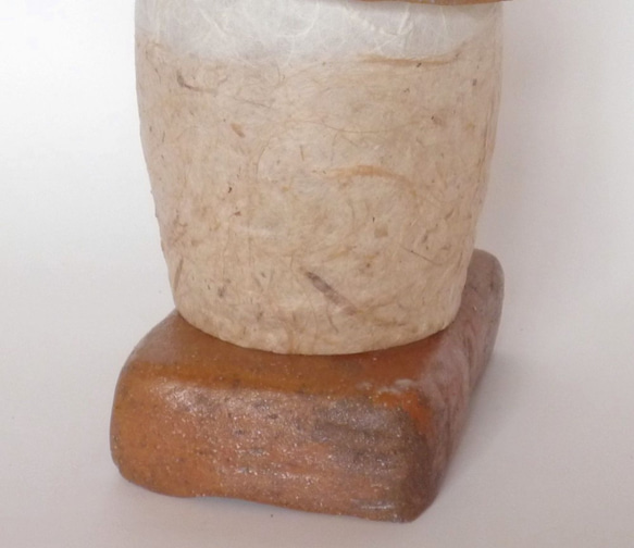 陶器と和紙がコラボ・やんちゃ坊主・LED灯り 4枚目の画像