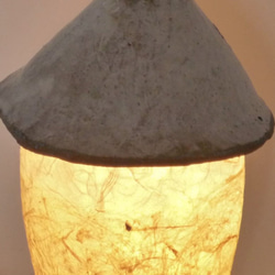 陶器と和紙がコラボ・やんちゃ坊主・LED灯り 7枚目の画像