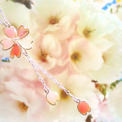 櫻花花瓣和小Y形項鍊 - 五顏六色的花瓣〜 第2張的照片