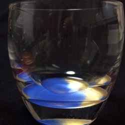 冷酒グラス　ペア　酒器　おちょこ　赤　青　金　お祝い　プレゼント　ギフト　ガラス　ゴールド 3枚目の画像