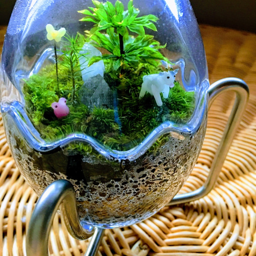 新作』エッグ型苔テラリウム専用スタンド☆ステンレス製はSho1