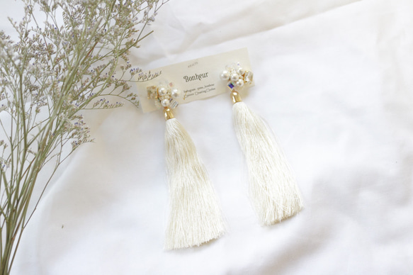 ウェディングタッセル（かすみ草） 1枚目の画像