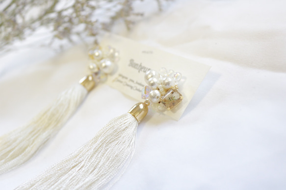 ウェディングタッセル（かすみ草） 2枚目の画像