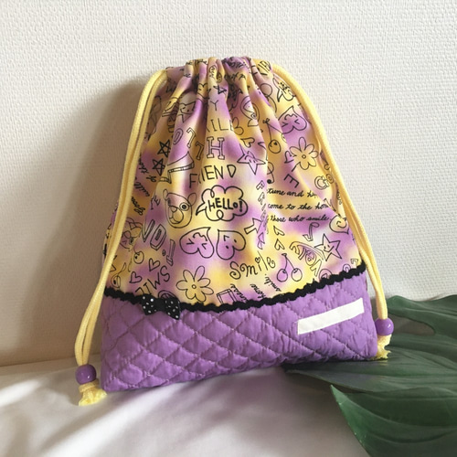 専用　オーダー商品　入園入学セット　バッグ　巾着袋　お弁当袋　7点 オーダーOK】入園入学ランチバッグお弁当入れ巾着24スマイルロゴガール